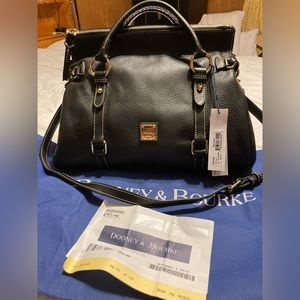 Dooney and Bourke Pebble Leather Black Satchel